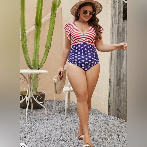 These American Flag Swimsuits
Are Red, White & Cute: - Picture 6 of 9